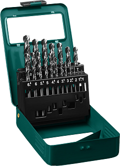 Набор сверл по металлу KRAFTOOL 29651-H19 19 шт. ( 1-10 мм), класс A, HSS-G, сталь М2(S6-5-2) - фото 1