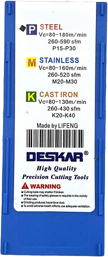 Фото 4 товара CNMG120408 TM LF9018 токарная пластина Deskar