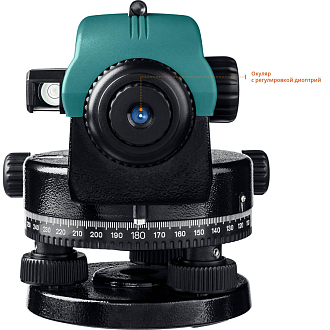 Оптический нивелир OL-32 34520 KRAFTOOL 122 м, увеличение 32Х - фото 7