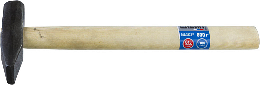 Фото 1 товара Молоток с деревянной рукояткой СИБИН 600г, 20045-06