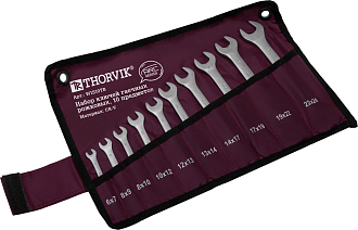 Набор ключей гаечных рожковых серии ARC в сумке, 6-24 мм, 10 предметов, THORVIK - фото 3