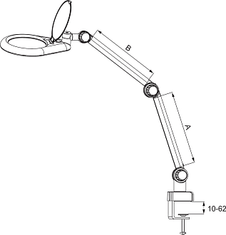 Светильник с кольцевой лупой 125 мм - фото 3