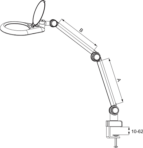 Фото 2 товара Светильник с кольцевой лупой 125 мм