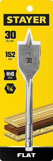 Сверло по дереву перовое 2950-30_z01 Master STAYER FLAT 30x152мм - фото 2