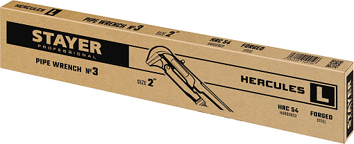 Фото 1 товара Ключ трубный STAYER HERCULES-L 27331-3 №3, прямые губки