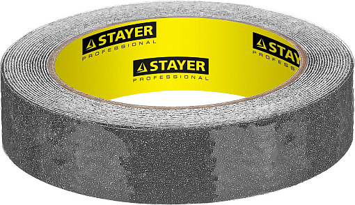 Фото 0 товара Черная, лента клейкая противоскользящая (скотч) STAYER 12270-25-05 25 мм х 5м
