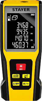 Лазерный дальномер STAYER 34957_z01 Professional дальность 60 м, 5 функций - фото 2