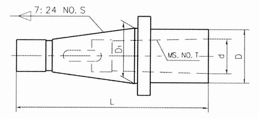Фото 1 товара Втулка переходная ISO30/MS3 под лапку