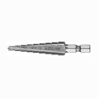 Сверло ступенчатое STAYER 4-12 мм, 9 ступеней, HSS, 29660-4-12-9 Master - фото 1