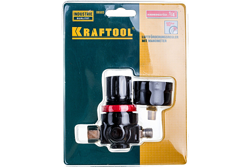 Фото 1 товара Регулятор подачи воздуха с манометром KRAFTOOL EXPERT QUALITAT 06503 рабочее давление 10 бар