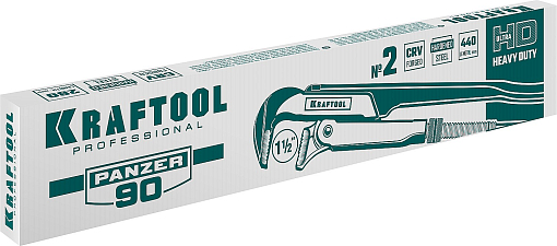 Фото 2 товара Ключ трубный KRAFTOOL PANZER-90 2734-15_z02 №2, прямые губки