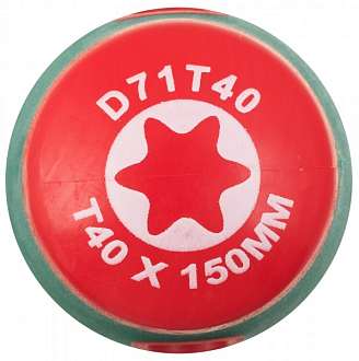 Отвертка стержневая TORX® ANTI-SLIP GRIP, T40х150, Jonnesway - фото 2