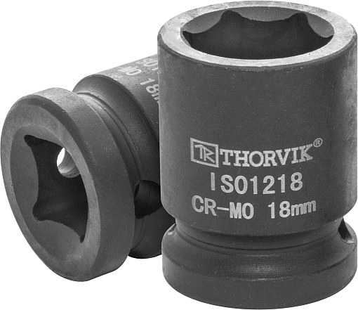 Фото 0 товара Головка торцевая ударная 1/2"DR, 18 мм, THORVIK
