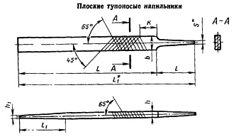 Напильник плоский 125 №1 крупная насечка - драчевый - фото 2