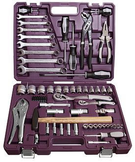 Набор инструмента универсальный 1/4", 1/2"DR, 72 предмета, THORVIK - фото 2