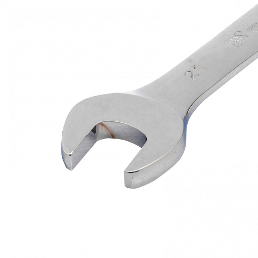 Фото 1 товара Ключ комб. трещоточный, 21 мм, CrV, шарнирный, зеркальный хром Matrix