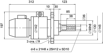 Электромеханическая головка для мех. зажима инструмента ЭМЗ 7921-0003 БЗСП - фото 2