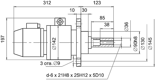 Фото 1 товара Электромеханическая головка для мех. зажима инструмента ЭМЗ 7921-0003 БЗСП