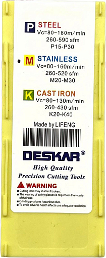 Фото 6 товара CCMT060208 LF6018 токарная пластина Deskar