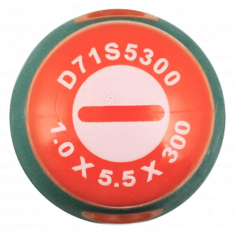 Отвертка стержневая шлицевая ANTI-SLIP GRIP, SL5.5х300 мм, Jonnesway - фото 2