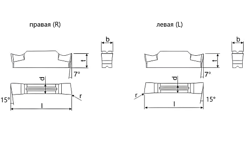 Фото 1 товара MGGN200R-15 K10 пластина для отрезки и точения канавок Deskar