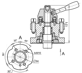Резцедержатель 4-х позиционный с зубьями «Хирт» РДТ-4П (с зубьями «Хирт») БЗСП - фото 2