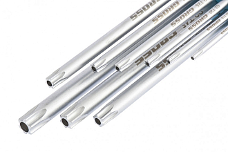 Набор ключей имбусовых TORX-TT, 9 шт: T10-T50, экстра-длинные, S2, сатинированные Gross - фото 3