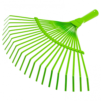 Грабли веерные стальные, 425 мм, 22 плоских зуба, эмалированные, без черенка, Palisad - фото 1