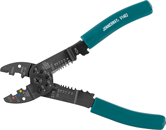 Клещи многофункциональные для снятия изоляции и обжима наконечников, 220 мм, Jonnesway - фото 2