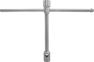 Ключ баллонный двусторонний для грузовых а/м, 30х32 мм, 400 мм с воротком 600 мм, в сумке, THORVIK - фото 1