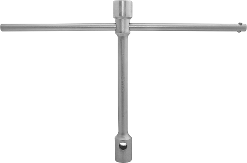 Фото 0 товара Ключ баллонный двусторонний для грузовых а/м, 30х32 мм, 400 мм с воротком 600 мм, в сумке, THORVIK