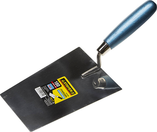 Фото 0 товара Кельма «Трапеция»STAYER 180 мм, нержавеющее полотно, деревянная рукоятка, 0830-18