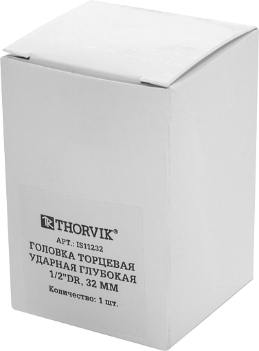 Фото 2 товара Головка торцевая ударная глубокая 1/2"DR, 32 мм, THORVIK