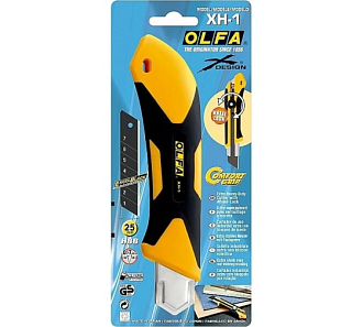 OLFA 25 мм, сегментированное лезвие, трещоточный фиксатор, Нож для тяжелых работ OL-XH-1 - фото 6