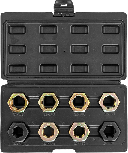 Фото 0 товара Набор для восстановления резьбы оси ШРУСа, 8 предметов, THORVIK