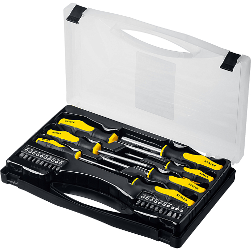 Фото 4 товара Отвертки с магнитным наконечником Hercules STAYER 27 предм., 25827 Master