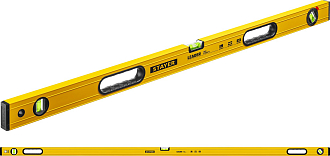 Уровень STAYER 2000 мм, строительный фрезерованный LEADER 3466-200_z01 - фото 2