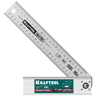 Складной столярный угольник Kraftool QUATTRO 3444 250 мм, 4 положения - фото 1