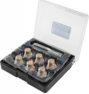 Набор для восстановления резьбы сливного отверстия поддона M13х1.5, 7 предметов, THORVIK - фото 2