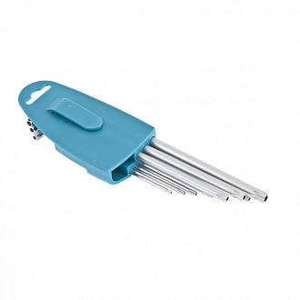 Набор ключей имбусовых TORX-TT, 9 шт: T10-T50, экстра-длинные, S2, сатинированные Gross - фото 2