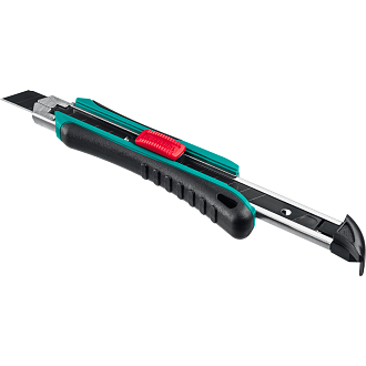 Нож AK-18 18 мм, сегментированное лезвие автостоп автозамена дополнительный фиксатор, Kraftool - фото 8