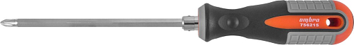 Фото 1 товара Отвертка стержневая двусторонняя ROUND GRIP, РН2,SL6x150 мм, Ombra