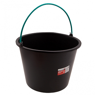 Ведро строительное пластмассовое 16 л, ударопрочное, обрезиненная ручка Matrix - фото 1