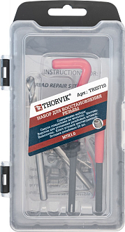 Набор для восстановления резьбы M7x1.0, 25 предметов, THORVIK - фото 3