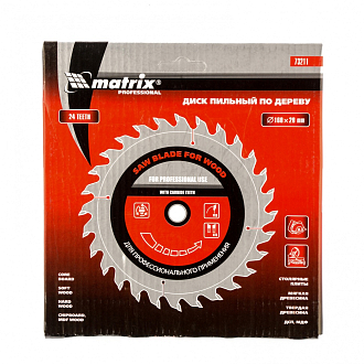 Пильный диск по дереву, 160 х 20 мм, 24 зуба, кольцо 16/20 Matrix Professional - фото 3