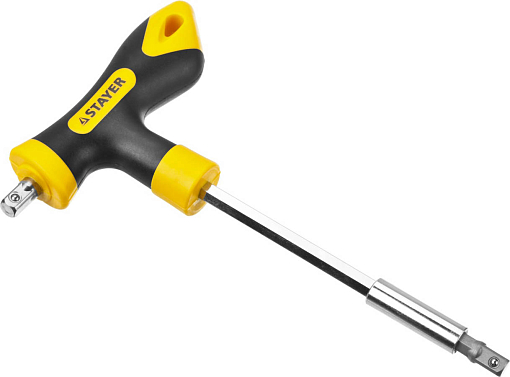 Фото 5 товара Отвертка реверсивная в наборе с битами и торцевыми головками Hercules STAYER 43 шт., 25084-H43