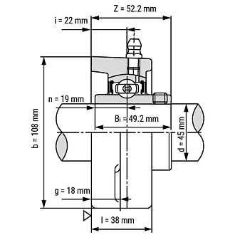 Подшипниковый узел UCFL209 TECHNIX - фото 3