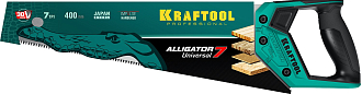Ножовка универсальная Alligator Universal 7 15004-40_z01 KRAFTOOL 7 TPI, 400 мм - фото 4