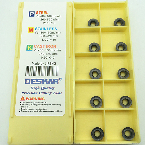 Фото 7 товара RPMT 08T2MOE-JS LF6018 фрезерная пластина Deskar