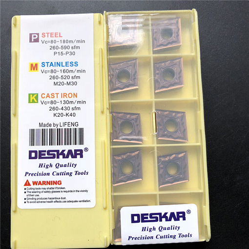 Фото 8 товара CNMG120404 HS LF6018 токарная пластина Deskar